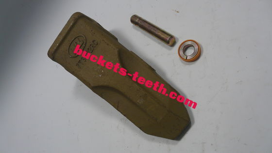 Denti di secchio giallo/nero 38HRC - 42HRC Denti di secchio con pin di blocco e supporto 7T3408 8E8409