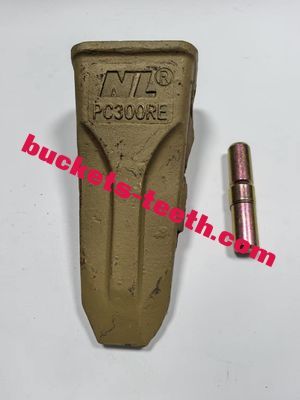 207-70-14151 Denti della benna della scavatrice, denti della benna fusi e adattatore giallo con perno 09244-02516