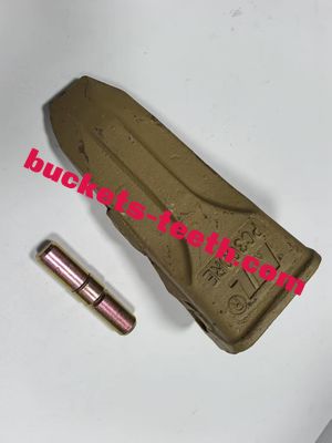 207-70-14151 Denti della benna della scavatrice, denti della benna fusi e adattatore giallo con perno 09244-02516