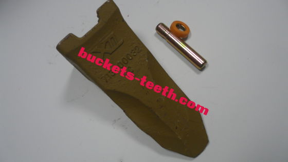 Standard Excavator Rock Teeth Yellow 2713-00032 48HRC - 52HRC With Pin 2705-1021 / 2114-1849