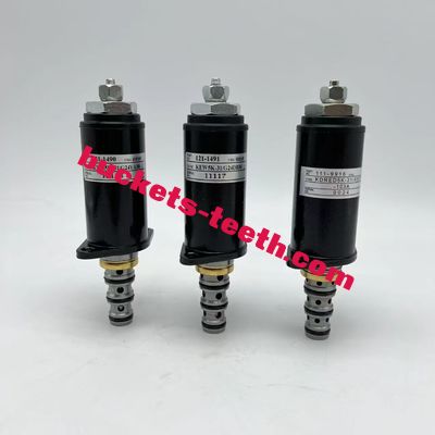 Silver Excavator Solenoid 111-9916 121-1491 121-1490 Solenoid Valve For  Excavator Hydraulic Parts