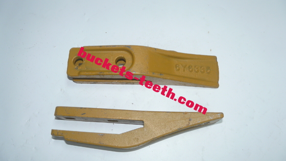 6Y6335 J200 Front Loader Bucket Teeth， Excavator and Loader Bucket Adapter and Tooth
