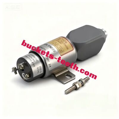 R225-7 LG920D S6K Válvula de solenoide de parada do motor da escavadeira para combustível de 24 V Válvula de solenoide desligada 3864274