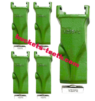 V29SYL Bucket Teeth Chisel Tooth and 3882-V29 Adaptors for Esco Style Super V Series