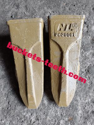 205-70-19570 Bucket Teeth  Long Tiger Teeth for PC200 Excavator Bucket Point
