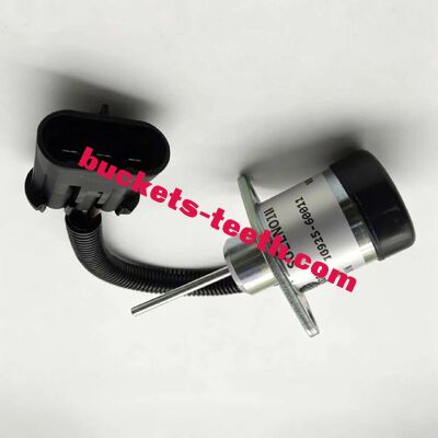 1G925-60011 Fuel Shutoff Solenoid Valve 12V DC Excavator Spare Parts for Skid Steer Loader