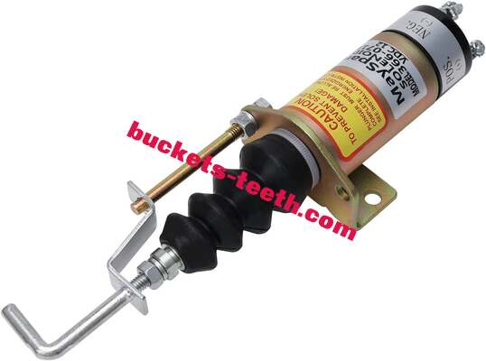 366-07197 Fuel Shutoff Solenoid Valve 24V DC Excavator Spare Parts for Diesel Engine Excavator
